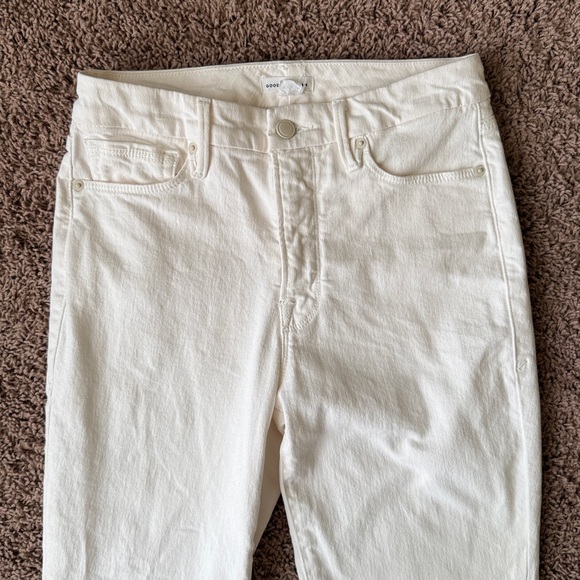 Good American Good Classic Boot Cut Jeans Cloud White Size 4/27 - Picture 4 of 13